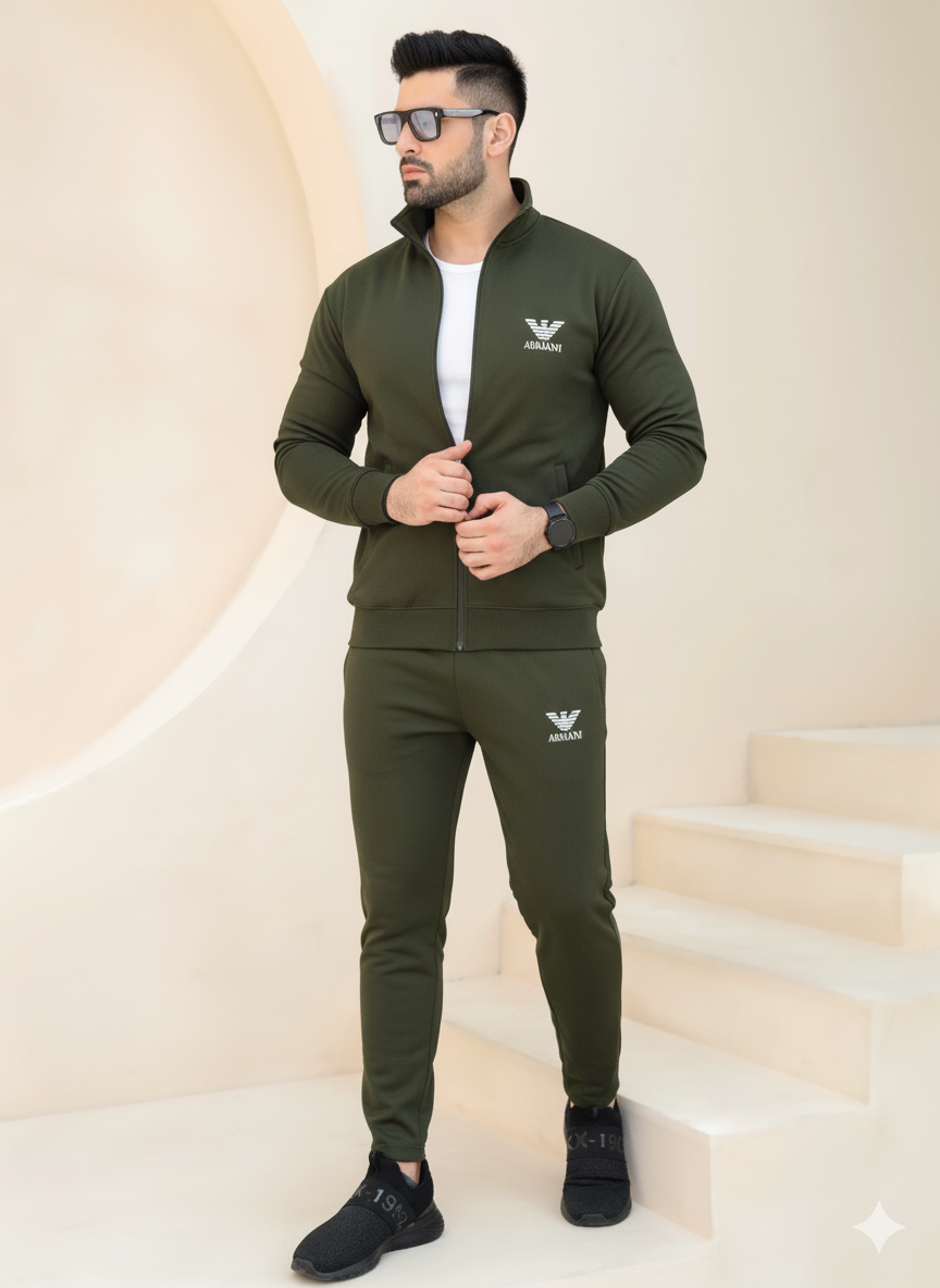 Armani Trendy Fashion Winter Elegant Zipper Tracksuits