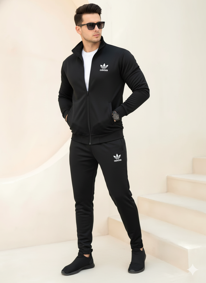 Adidas Flower Trendy Fashion Winter Elegant Zipper Tracksuits