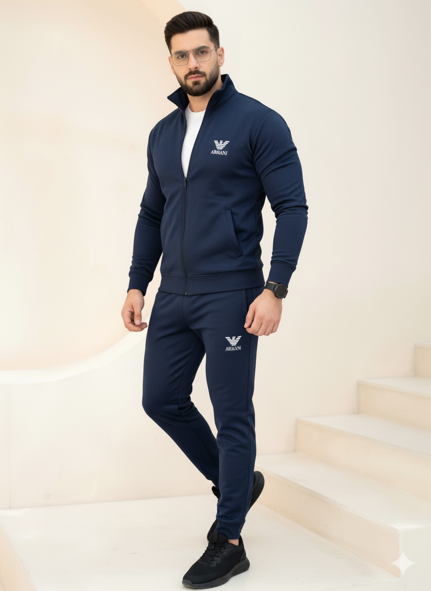 Armani Trendy Fashion Winter Elegant Zipper Tracksuits