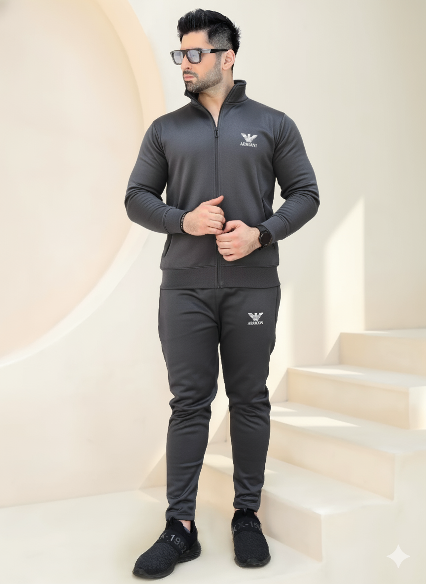 Armani Trendy Fashion Winter Elegant Zipper Tracksuits