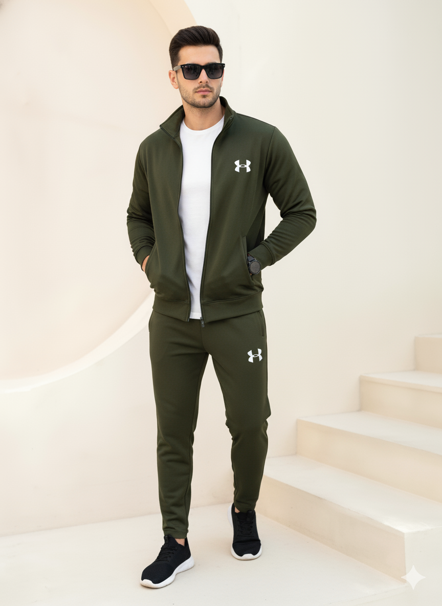 Under Armor Trendy Fashion Winter Elegant Zipper Tracksuits