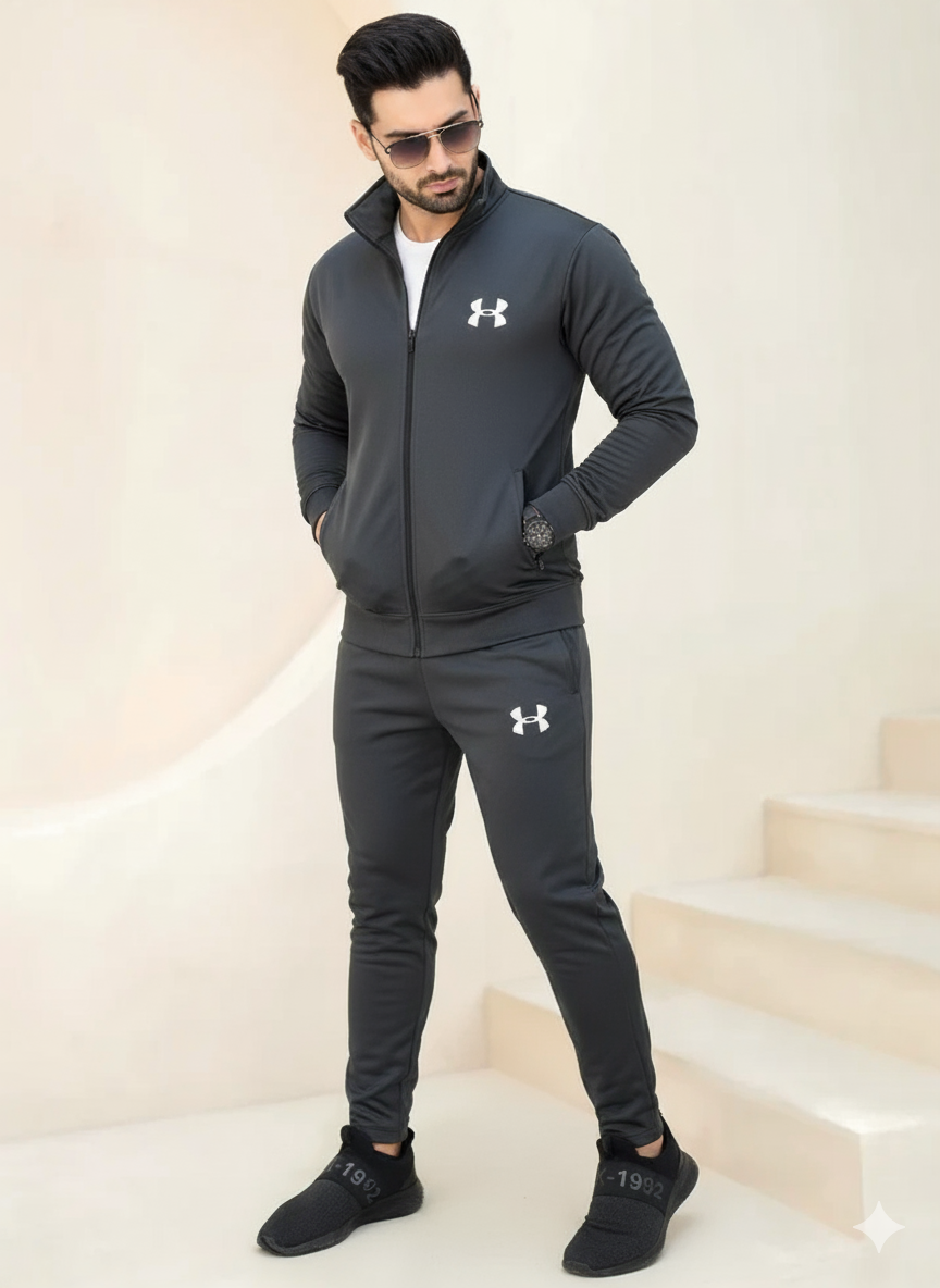 Under Armor Trendy Fashion Winter Elegant Zipper Tracksuits
