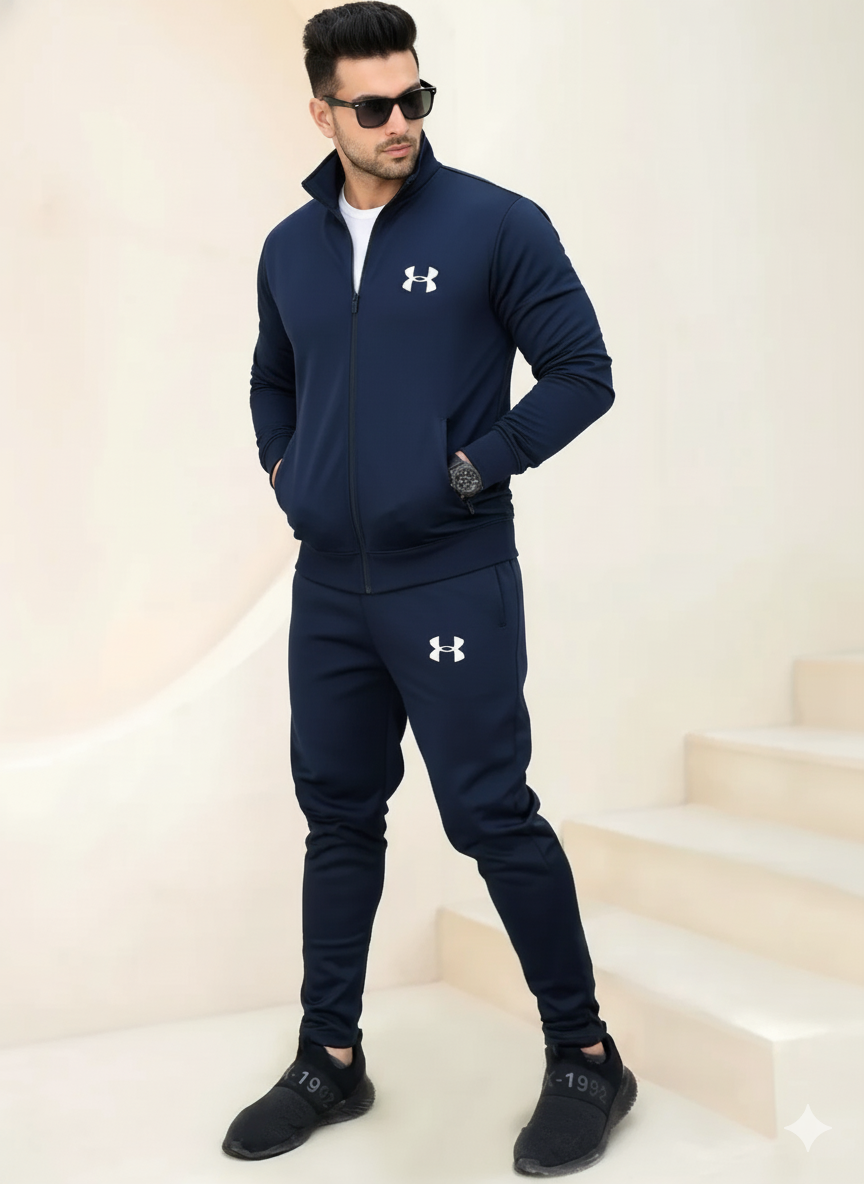 Under Armor Trendy Fashion Winter Elegant Zipper Tracksuits