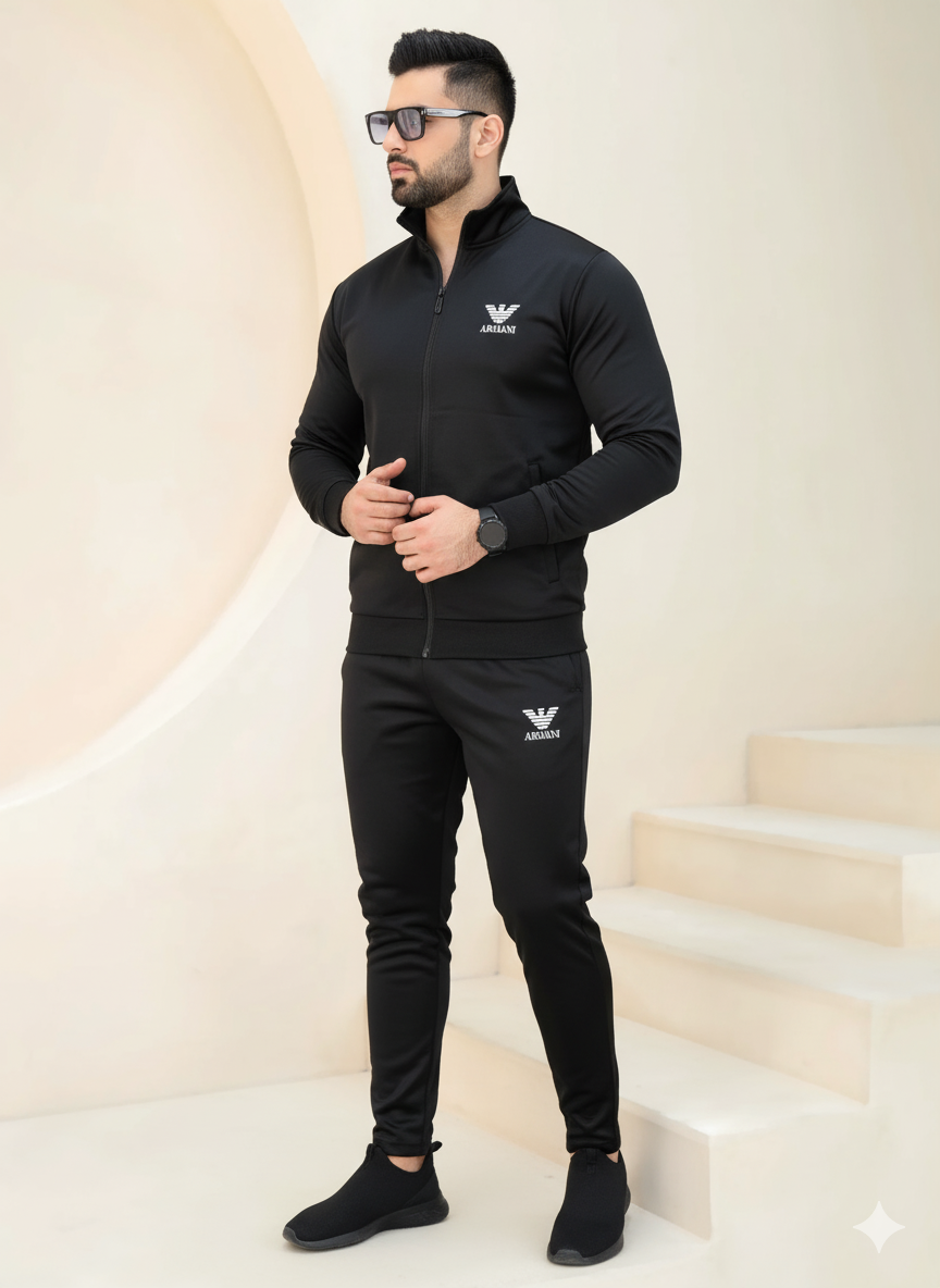 Armani Trendy Fashion Winter Elegant Zipper Tracksuits